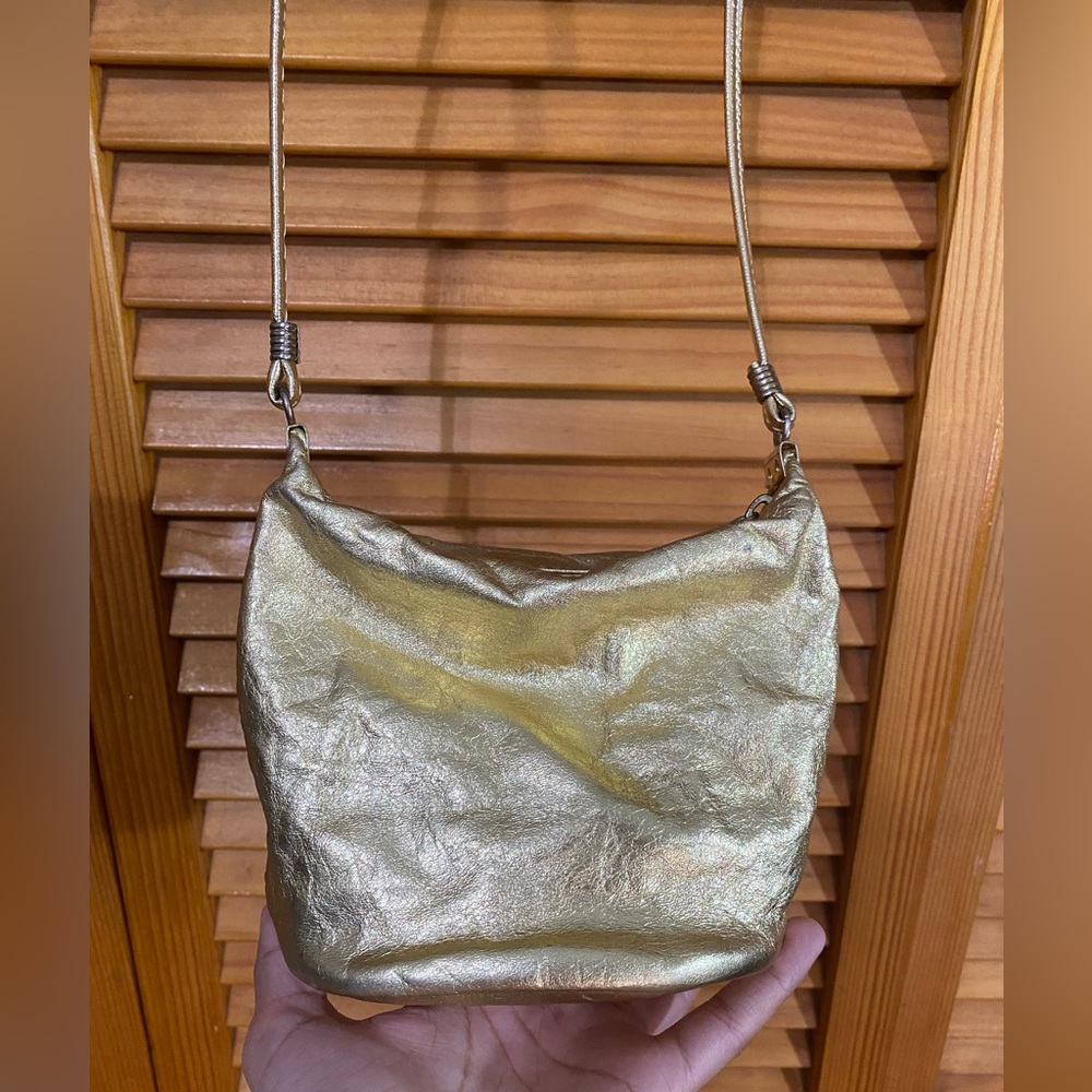 Vintage [mini] gold crossbody purse